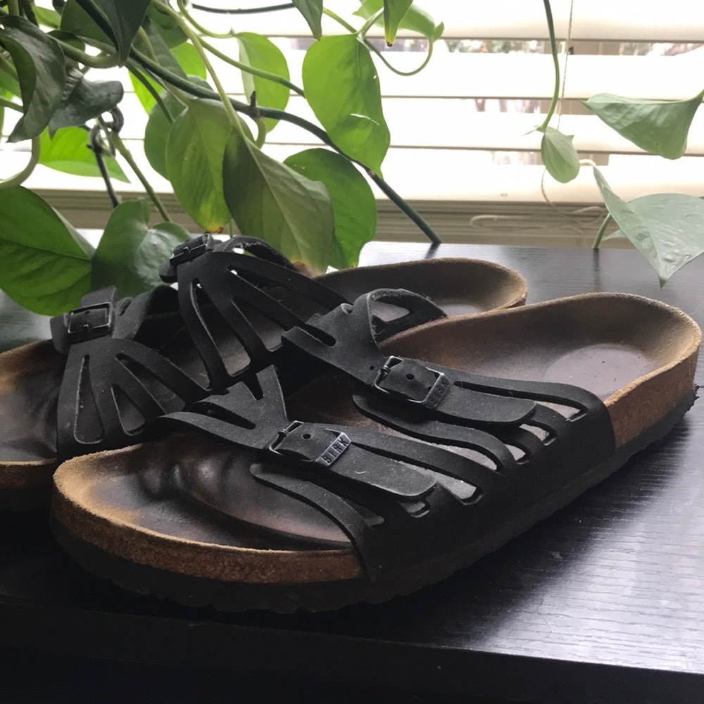 Birkenstock black sandals size 39